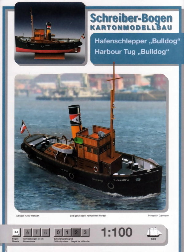 aue 00673 - Hafenschlepper Bulldog - 1:100