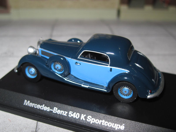 Mercedes Benz 540 K Sportcoupe - blau / schwarz