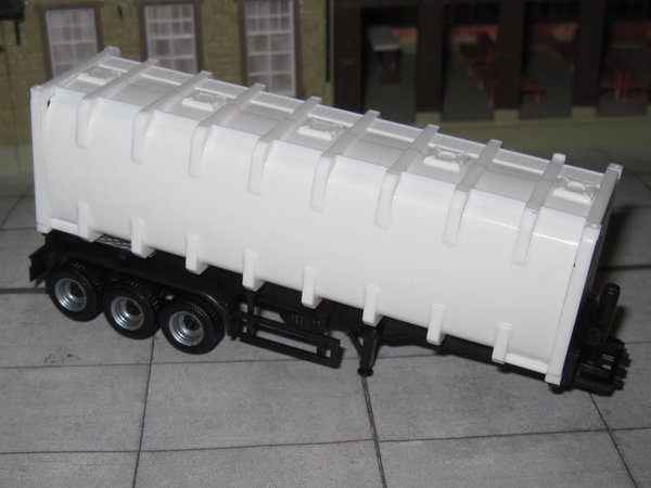 Containerauflieger mit Bulkcontainer 30' - 3-achsig - weiß