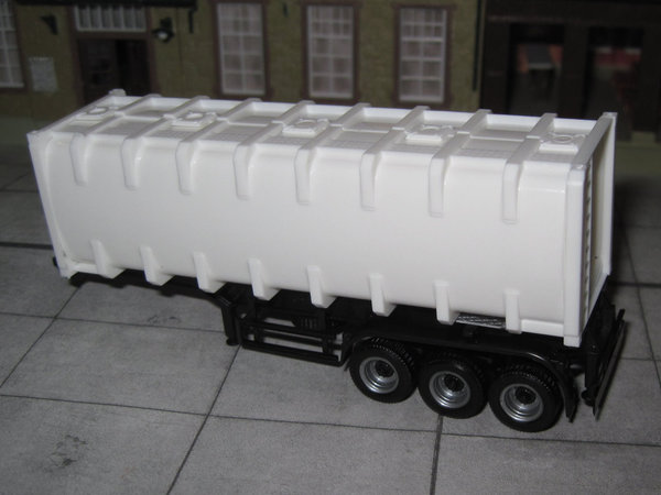 Containerauflieger mit Bulkcontainer 30' - 3-achsig - weiß