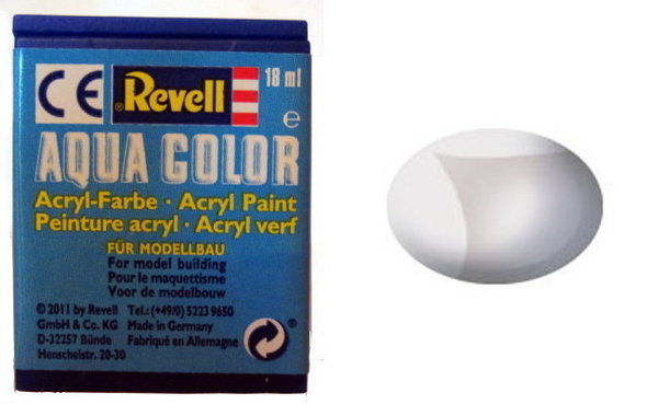 Farbe 02 - klar - transparent - matt - Revell Aqua-Color-Acrylfarbe 18ml