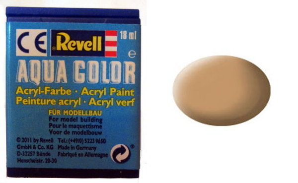 Farbe 17 - afrikabraun - matt - Revell Aqua-Color-Acrylfarbe 18ml