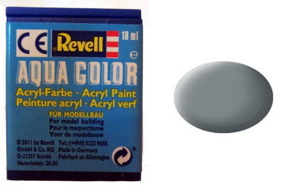 Farbe 43 - mittelgrau (USAF) - matt - Revell Aqua-Color-Acrylfarbe 18ml