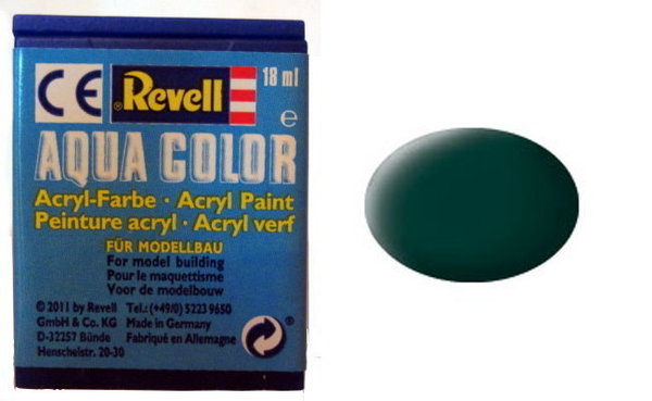 Farbe 40 - schwarzgrün - matt - Revell Aqua-Color-Acrylfarbe 18ml