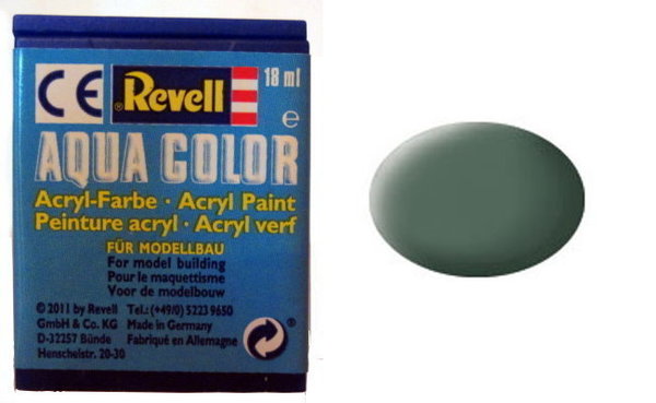 Farbe 67 - grüngrau - RAL 7009 - matt - Revell Aqua-Color-Acrylfarbe 18ml