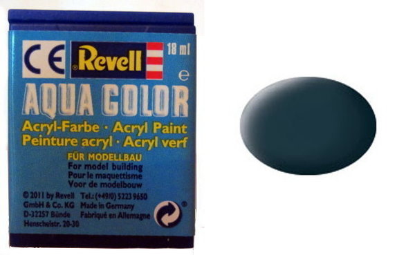 Farbe 69 - granitgrau - RAL 7026 - matt - Revell Aqua-Color-Acrylfarbe 18ml