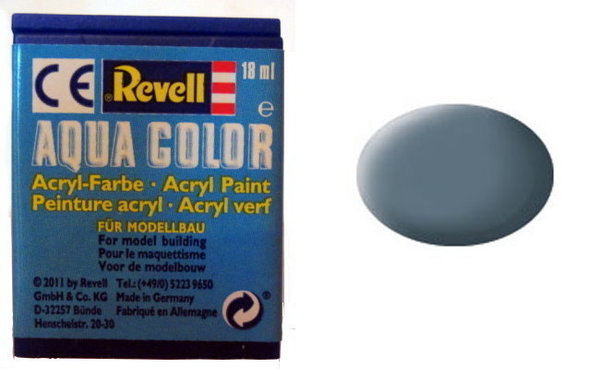Farbe 79 - blaugrau - RAL 7031 - matt - Revell Aqua-Color-Acrylfarbe 18ml