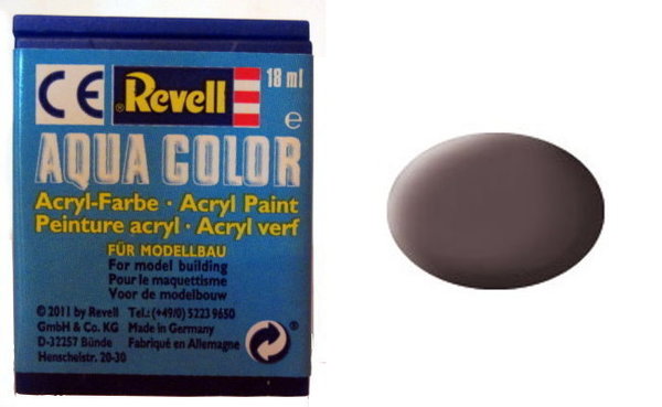Farbe 84 - lederbraun - RAL 8027 - matt - Revell Aqua-Color-Acrylfarbe 18ml