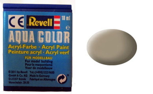 Farbe 89 - beige - RAL 1019 - matt - Revell Aqua-Color-Acrylfarbe 18ml