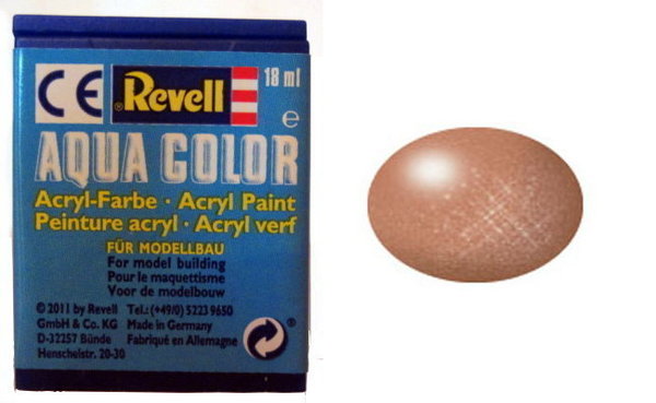 Farbe 93 - kupfer - metallic - Revell Aqua-Color-Acrylfarbe 18ml