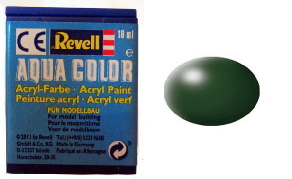 Farbe 363 - dunkelgrün - RAL 6020 - seidenmatt - Revell Aqua-Color-Acrylfarbe 18ml